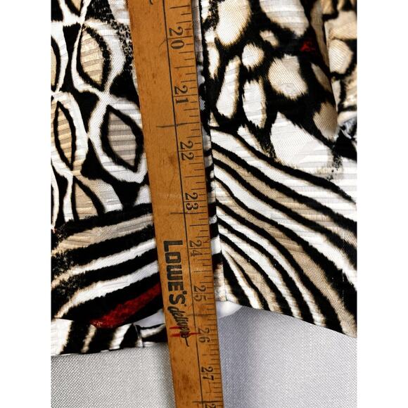 Alfred Dunner Jacket Women's 16 Black Red Art To Wear Lined Office Work - Picture 7 of 10